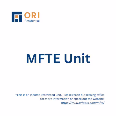 1 Bed B MFTE APPLICANTS ONLY 417MFTE floor plan